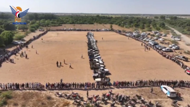 وقفة لقبائل الجراحي بالحديدة تأكيدا على استمرار التعبئة والنفير لمواجهة العدو