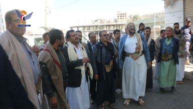 المساوى ومهدي يطّلِعان على سير العمل بالمنفذ الشرقي لمدينة تعز