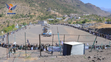 قبائل العدين بإب تؤكد جاهزيتها لمواجهة الأعداء وتبارك الإنجاز الأمني