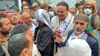 العلامة مفتاح يطلع على حجم الأضرار في حي التحرير جراء العدوان الصهيوني