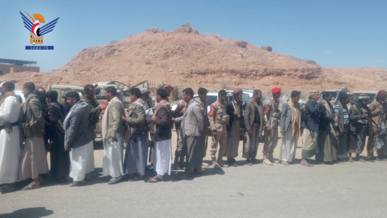 تفقد أحوال المرابطين في جبهات صرواح بمأرب
