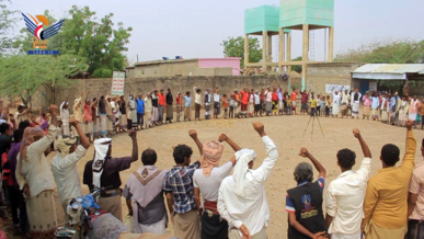 وقفة لقبائل الوعارية بالحديدة تنديدا بالعدوان الاسرائيلي