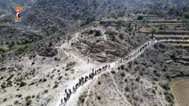 مسير ومناورة لخريجي الدورات العسكرية في بني الضبيبي بريمة