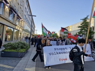 مسيرة في مدينة كيل الألمانية تضامنا مع غزة