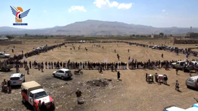 وقفات في عدد من مديريات عمران لإعلان النفير والبراءة من العملاء والخونة