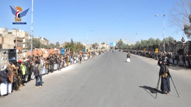 أبناء مديرية شعوب بأمانة العاصمة يعلنون النفير والجاهزية لمواجهة الأعداء
