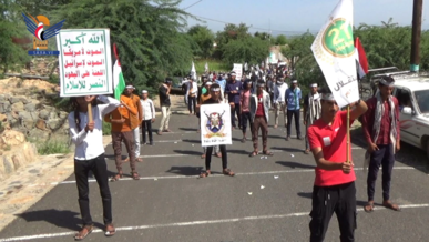 تعز .. عرض لخريجي دورات "طوفان الأقصى" في مديرية الصلو