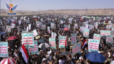 مسيرات جماهيرية بريمة تحت شعار "ثابتون مع غزة.. ومتصدون لكل المؤامرات"