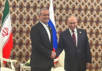 بزشكيان في لقاء مع بوتين: عازمون على تنفيذ الاتفاقية الشاملة بين إيران وروسيا