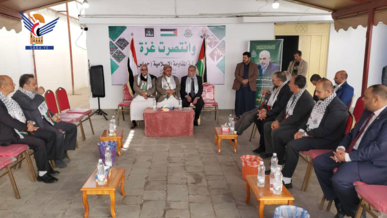 رئيس مجلس النواب يزور مكتب حماس بصنعاء ويهنئ المقاومة الفلسطينية بتحقيق الانتصار