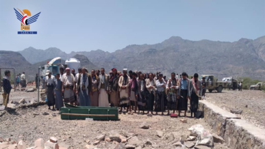 تشييع جثمان الشهيد بشار الوهيبي في ماوية بتعز