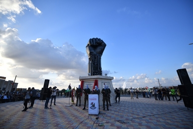 الغرفة المشتركة للمقاومة الفلسطينية تفتتح معلم “يوم المقاومة” في رفح جنوب قطاع غزة