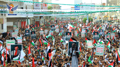 مسيرات حاشدة بالمحافظات المحتلة دعما للشعب الفلسطيني وتنديدا بجرائم الكيان الصهيوني