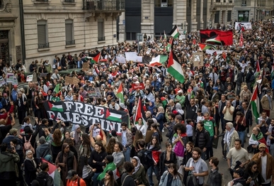 مظاهرات في مدن سويسرية تنديدا بالعدوان الصهيوني وتضامنا مع الشعب الفلسطيني