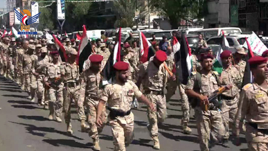 مسيرة وعرض رمزي بمديرية الوحدة تأييدا ودعما لعملية “طوفان الأقصى”