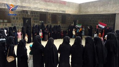 وقفة لإدارة تنمية المرأة بمديرية الشغادرة في حجة