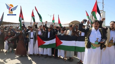 مسيرات ووقفات بصعدة تعزيزاً لصمود غزة وإسناداً للمقاومة الفلسطينية