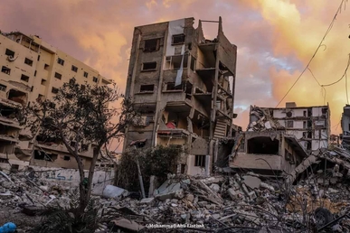 الأورو متوسطي: “العدو الصهيوني” أسقط 22 صاروخًا لكل كيلو متر مربع بغزة