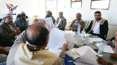 مناقشة آلية تنفيذ الحملة الوطنية لنصرة الأقصى في مديرية صعفان