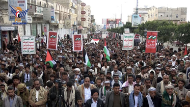 عمران.. مسيرة حاشدة استمرارا لدعم صمود الشعب الفلسطيني وتأييدا لقرارات القيادة