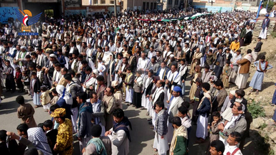 حجة .. مسيرات ووقفات دعماً لصمود غزة وإسناداً للمقاومة الفلسطينية