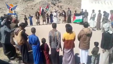 البيضاء.. مسيرات ووقفات تضامنية مع الشعب الفلسطيني