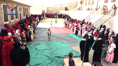 وقفة لحرائر الحيمة الداخلية تضامناً مع الشعب الفلسطيني