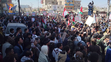 مسيرة ووقفات بمحافظة البيضاء تأييداً لمعركة “الفتح الموعود والجهاد المقدس”