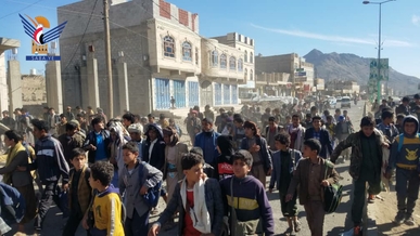 وقفتان طلابيتان في صنعاء تنديدا بجرائم الكيان الصهيوني في غزة