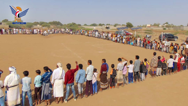 وقفة ومسيرة وإعلان النفير لقبائل الغوادر بالحديدة لنصرة الأقصى ومواجهة العدو الأمريكي