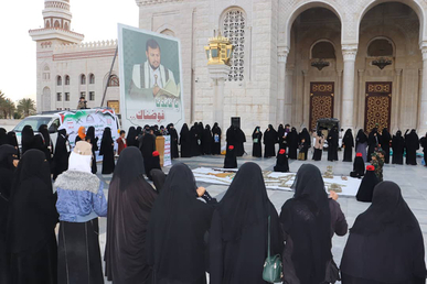 نساء صنعاء يسيّرن قافلة “معركة الفتح الموعود والجهاد المقدس” نصرةً لغزة