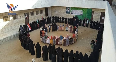 فعاليات نسائية في الجوف بذكرى الشهيد القائد ونصرة لفلسطين  