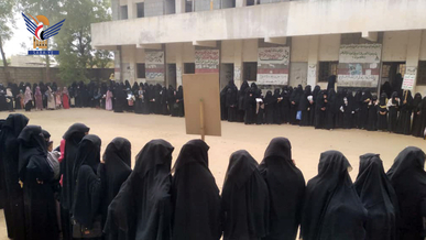 وقفات نسائية في باجل والمغلاف بالحديدة بذكرى الشهيد الصماد وتضامنا مع فلسطين