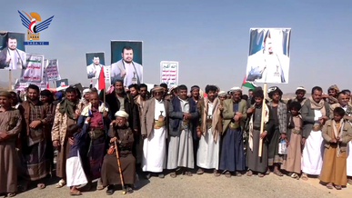 مأرب.. خمس مسيرات حاشدة تحت شعار “ساحاتنا جهاد.. ثابتون مع غزة حتى النصر”