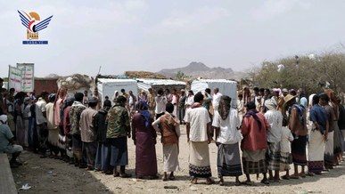 وقفة في حرض بحجة تضامناً مع الشعب الفلسطيني