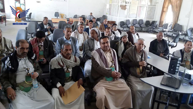 تكريم خريجي دورتي طوفان الاقصى من اللجان المجتمعية والتربية بمديرية بني الحارث