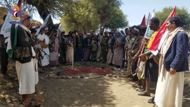 عرض لكتائب “طوفان الأقصى” في جحانة بمحافظة صنعاء