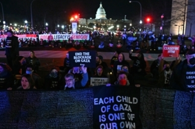 تظاهرات في واشنطن للمطالبة بوقف العدوان على قطاع غزة
