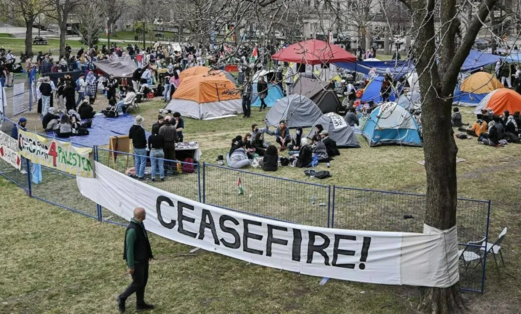 محكمة كندية ترفض طلب إصدار أمر قضائي ضد المعتصمين المؤيدين للقضية الفلسطينية في جامعة ماكجيل