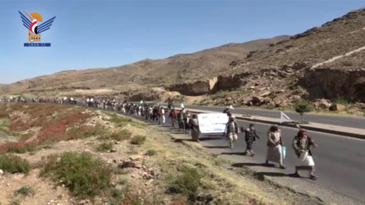 صنعاء.. مسير راجل لخريجي دورات طوفان الأقصى بمديرية بلاد الروس