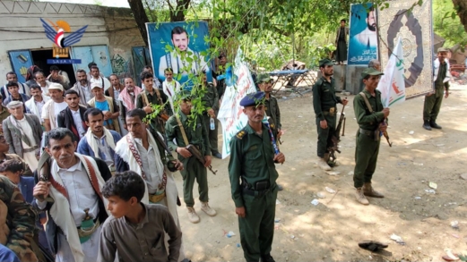 عرض شعبي لقوات التعبئة في الشغادرة بحجة بمناسبة ثورة 21 سبتمبر