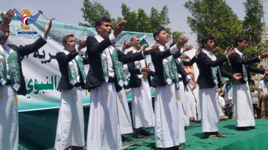 مهرجان جماهيري بمديرية آزال في أمانة العاصمة بذكرى المولد النبوي 