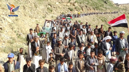 حجة تشهد 352 مسيرة تحت شعار "عامان من العطاء.. ووفاء لدماء الشهداء"