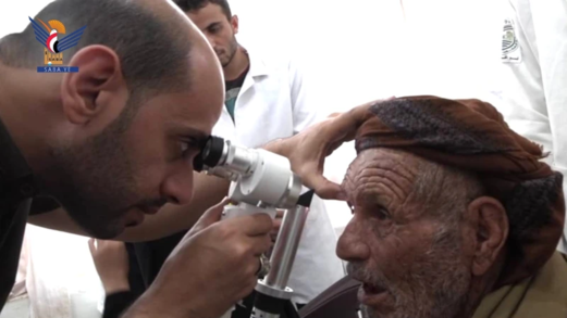 جمهوري المحويت يدشن المخيم الطبي المجاني لأمراض العيون