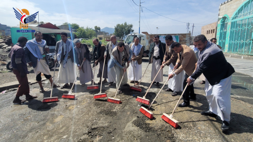 تدشين حملة نظافة في حجة استعداداً لذكرى المولد النبوي الشريف