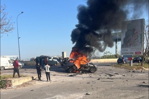 طائرة مسيرة إسرائيلية تستهدف سيارة في جنوب لبنان