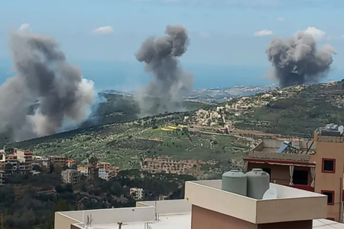 قصف جوي ومدفعي للعدو الصهيوني على جنوبي لبنان