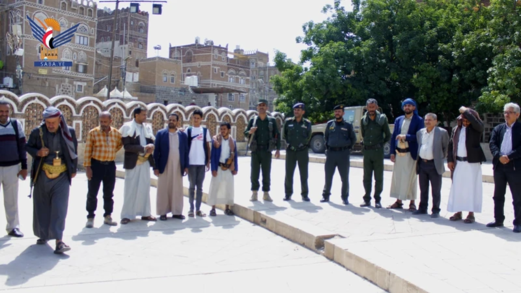 هيئة المحافظة على المدن التاريخية تنظم وقفة للتنديد باستهداف العدو الصهيوني لمدينة صنعاء القديمة
