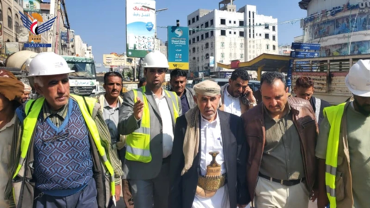 تفقد سير تنفيذ المرحلة الرابعة من مشروع إعادة تأهيل الخط الدائري لمدينة إب