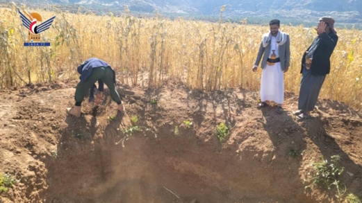 ردم عدد من الآبار اليدوية المخالفة في شبام كوكبان بالمحويت